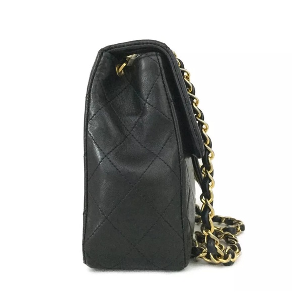 CHANEL CC LAMBSKIN CLASSIC FLAP MINI - Picture 7 of 12